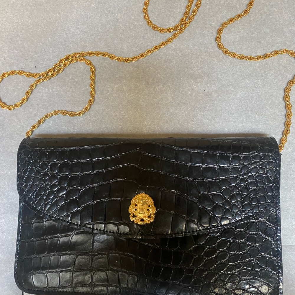 Vintage Celine Porous Crocodile Bag